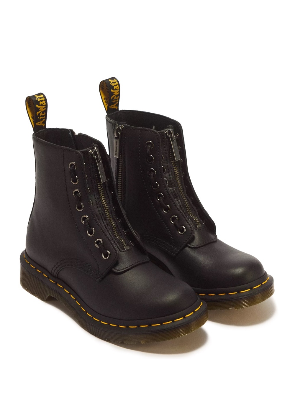 NWOT Doc Martens 1460 Pascal Nappa Zipper Boot Women US 5 Black Lace Zip Leather